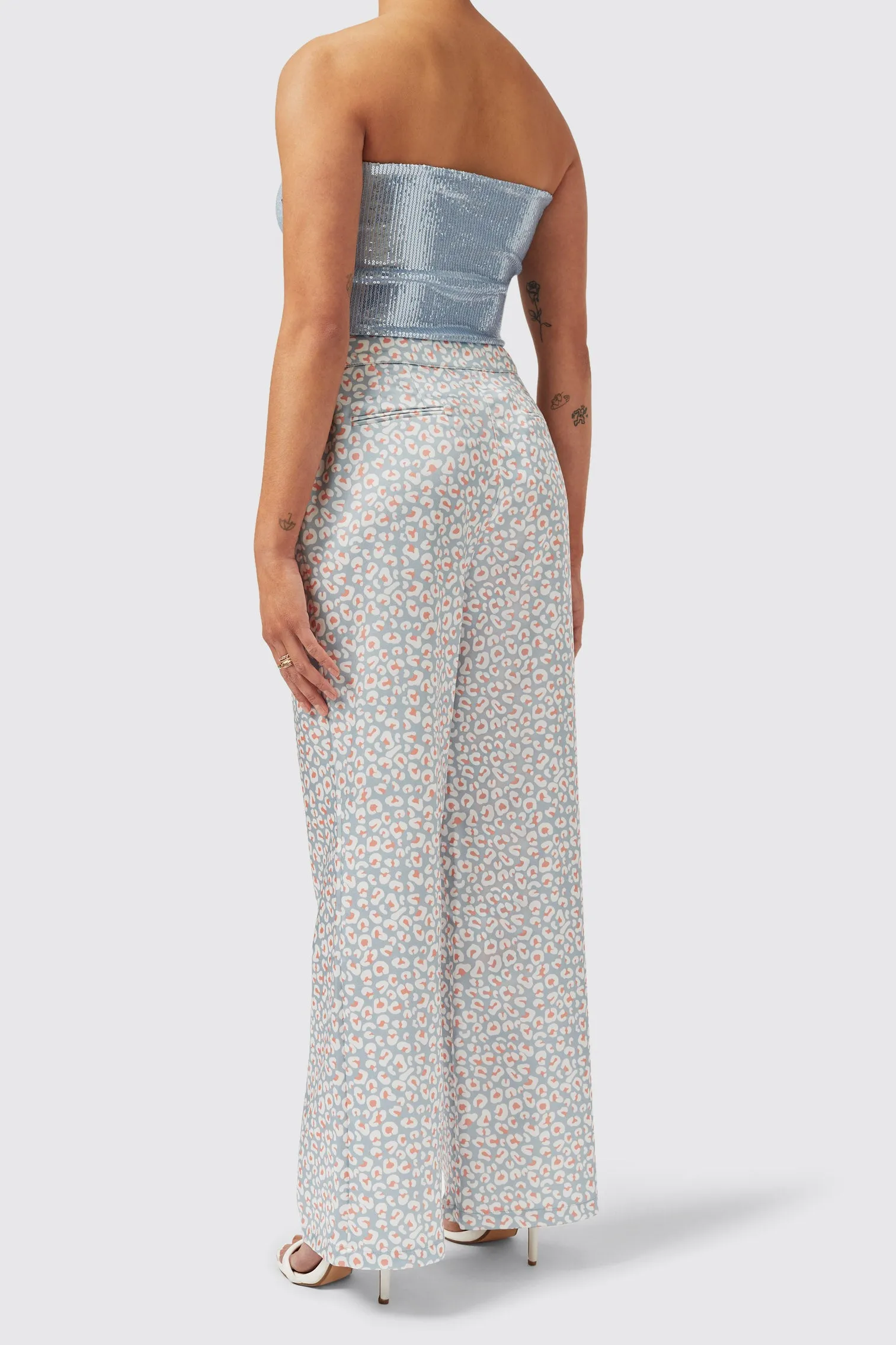 Amarantha Slim Fit Blue Trouser - ARCHIVE