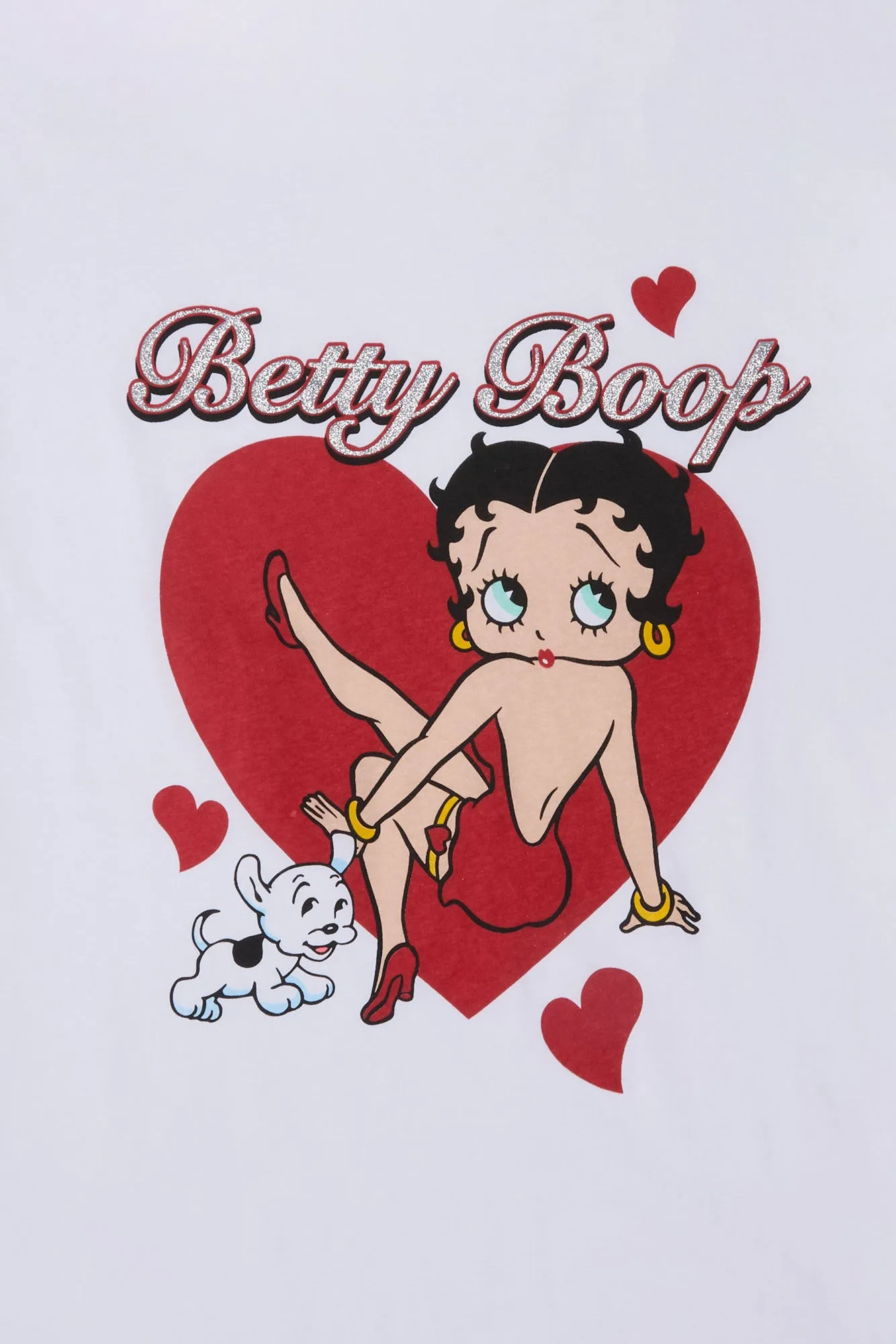 Betty Boop Dog Graphic Boyfriend Tee