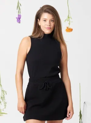 Bishop Mock Neck Tank - Black