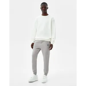 BSK Grey Slim fit piqué joggers