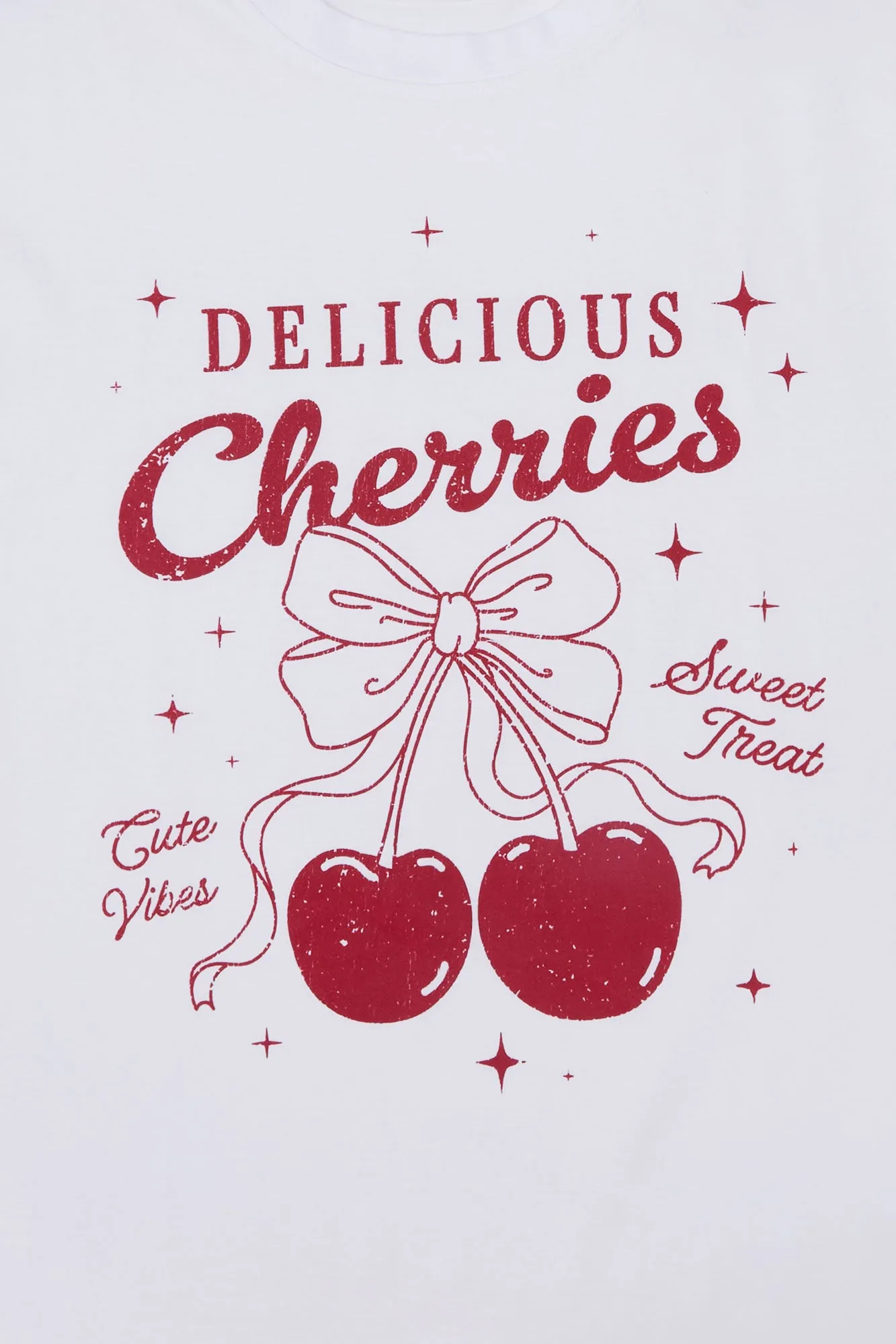 Delicious Cherries Graphic Boyfriend Tee