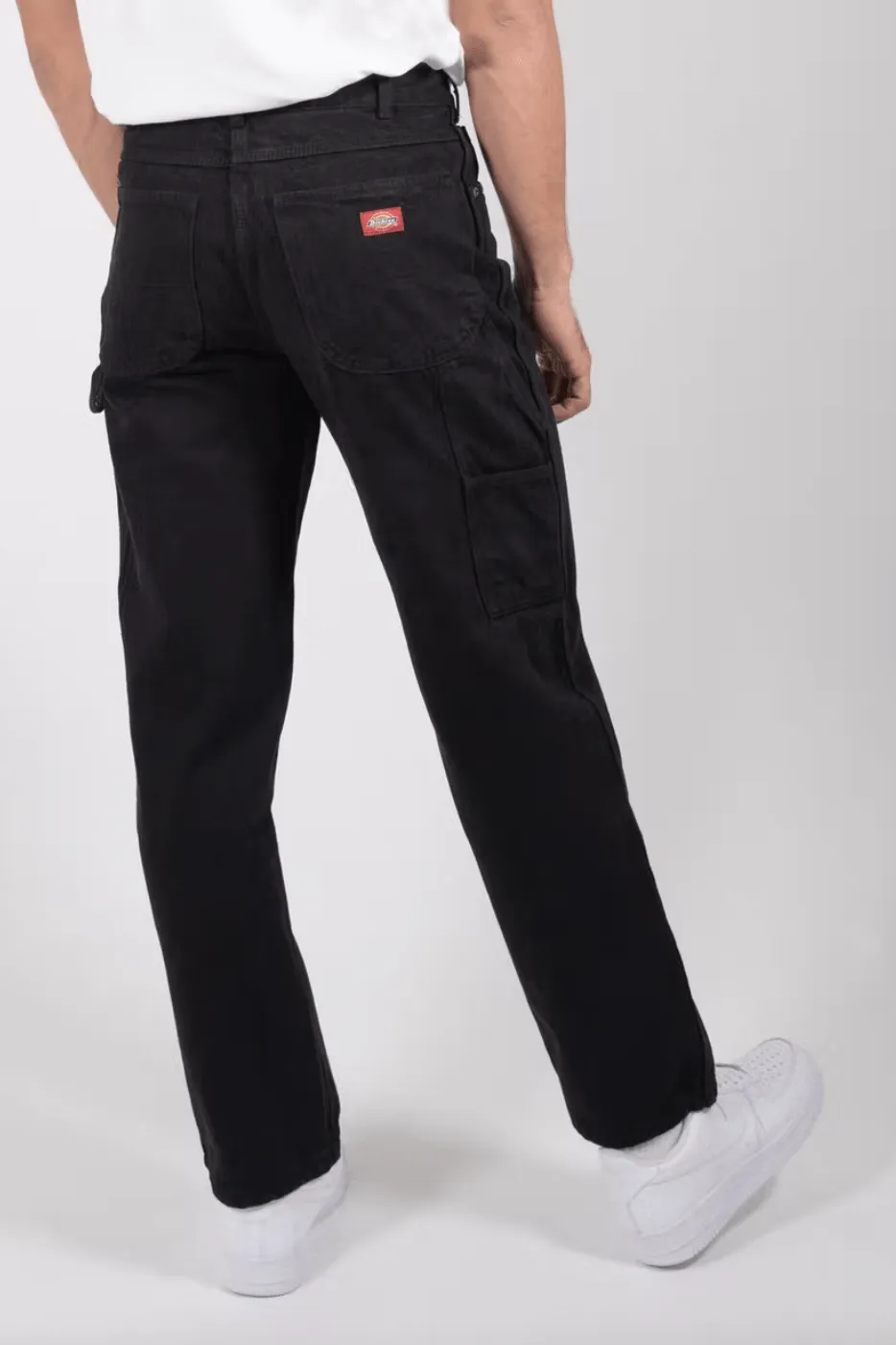 DICKIES RELAXED FIT CARPENTER JEAN - RINSED BLACK