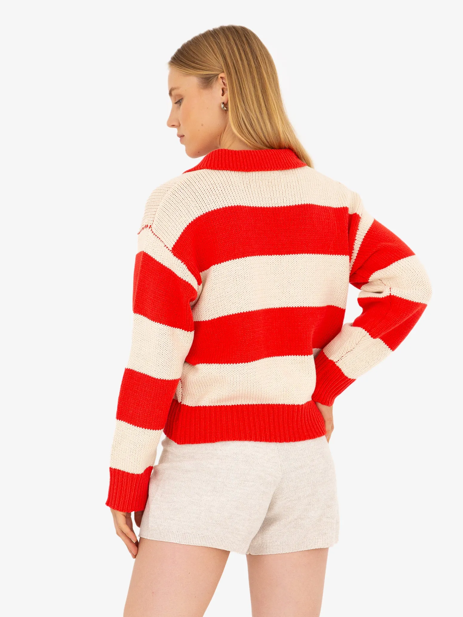Dua Striped Rugby Sweater