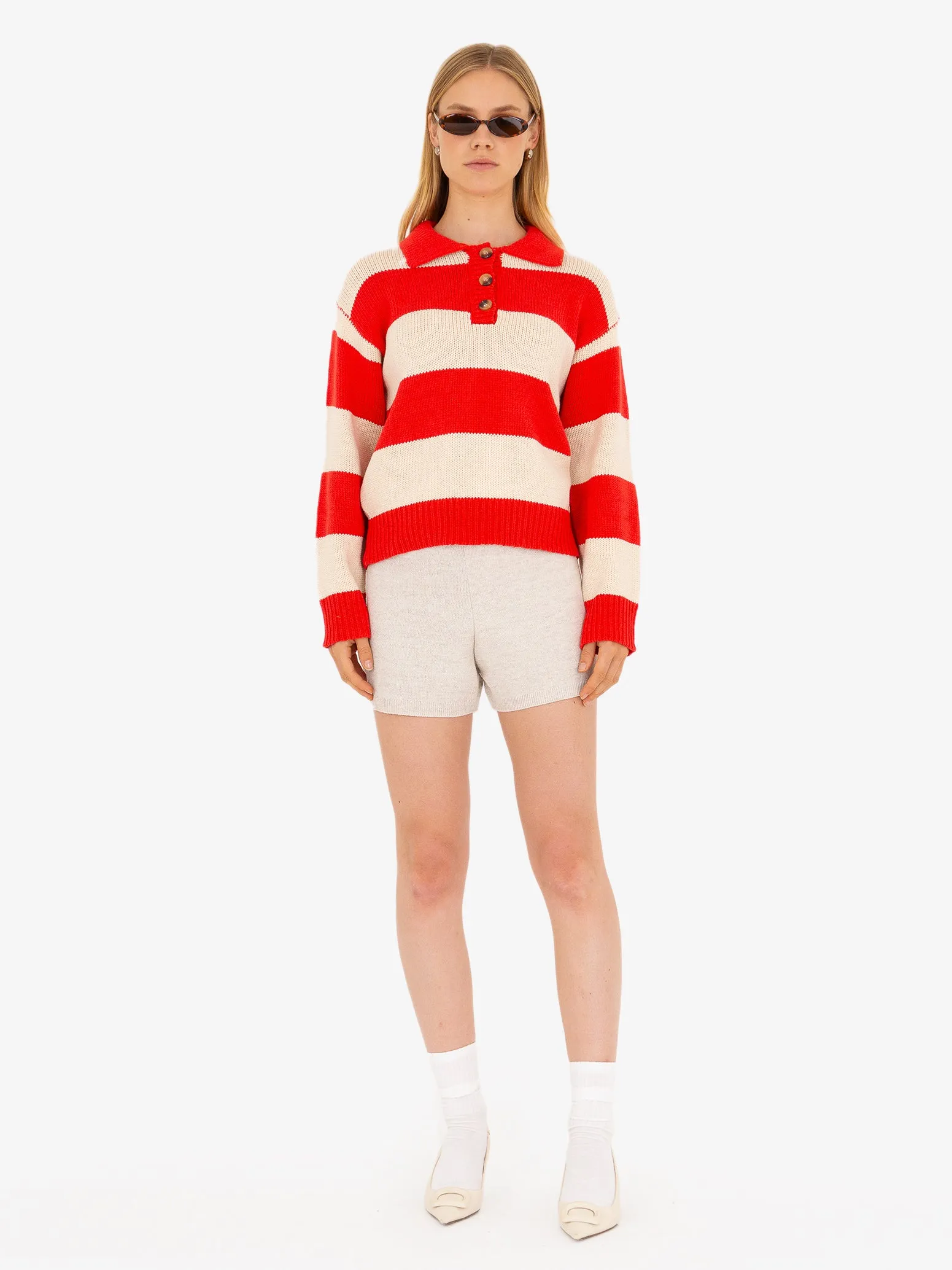 Dua Striped Rugby Sweater