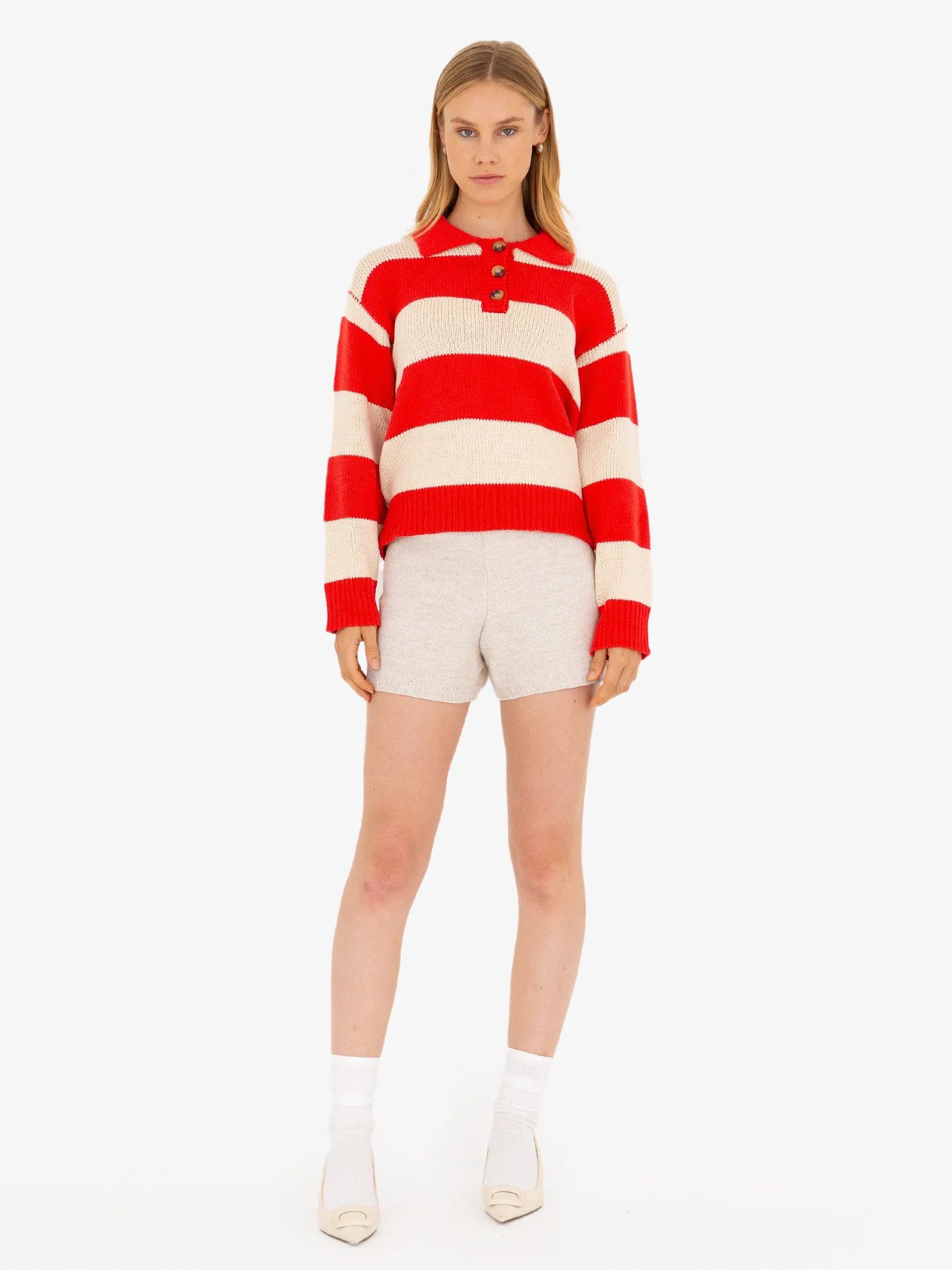 Dua Striped Rugby Sweater