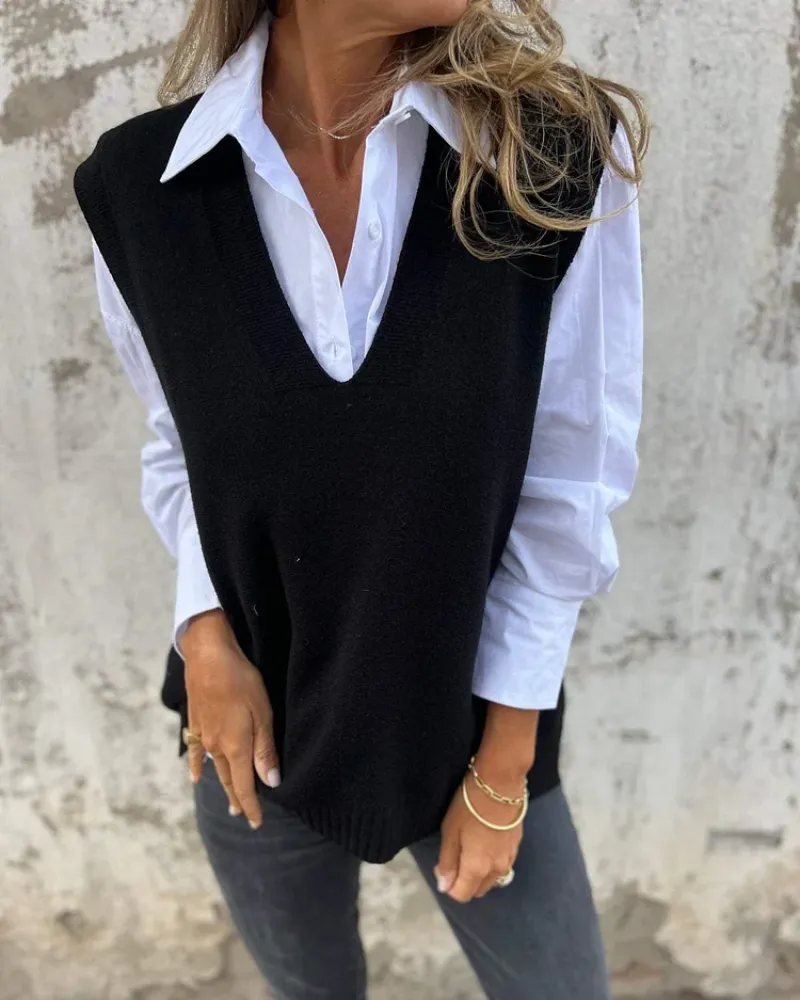 EVELYN - Stylish Knit Sweater Vest