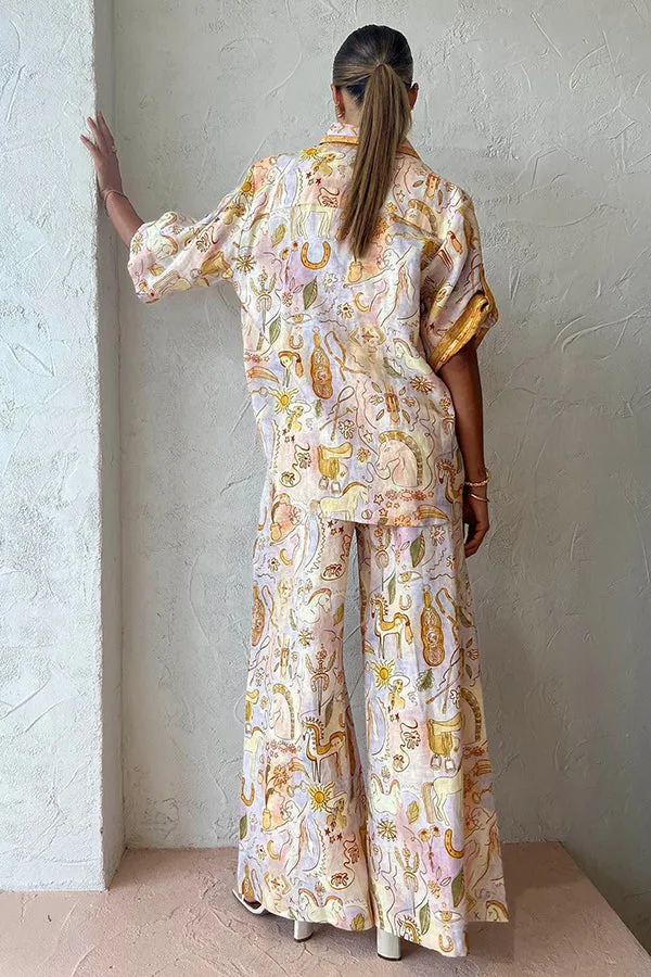 Faye - Sunshine Mythology Button-Down Blouse