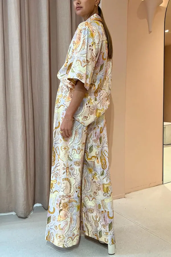 Faye - Sunshine Mythology Button-Down Blouse