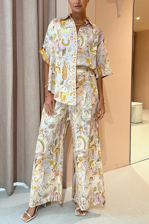 Faye - Sunshine Mythology Button-Down Blouse