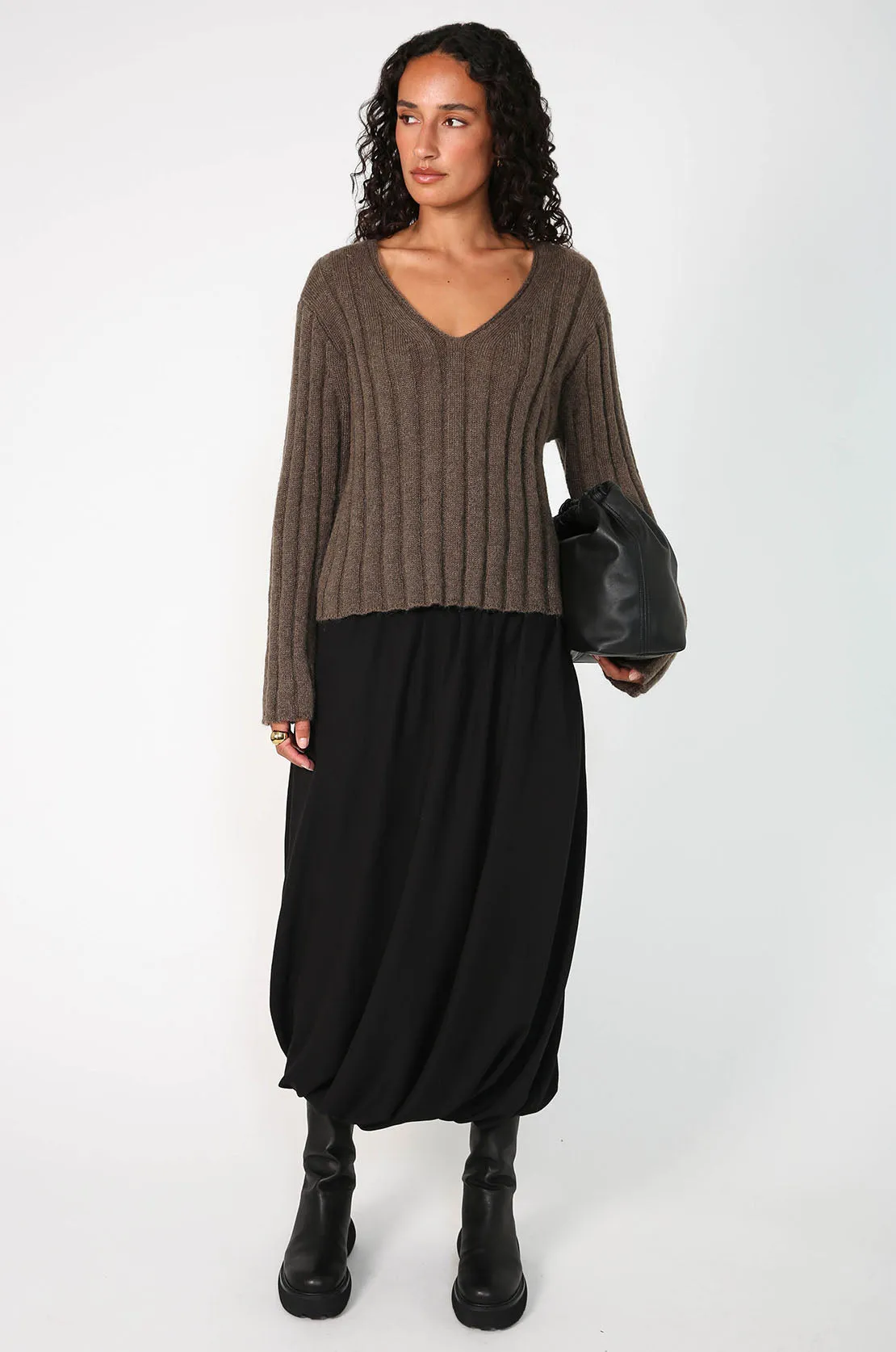 implement sweater / cedar brown