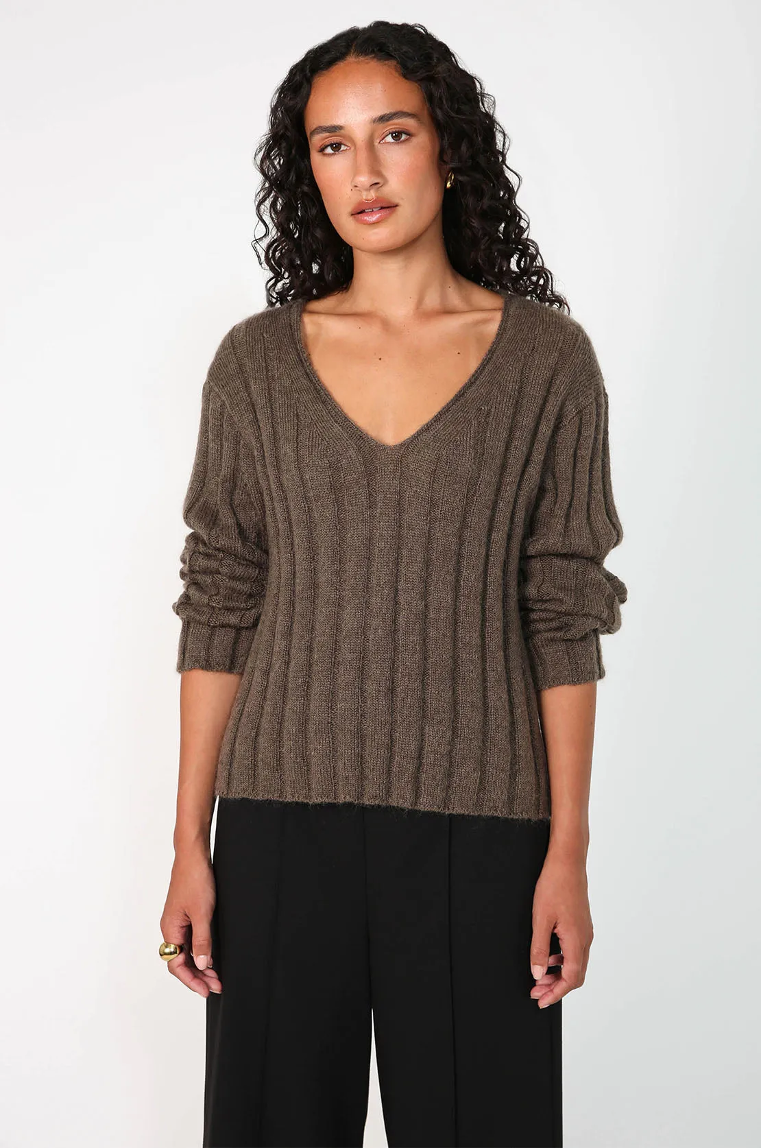 implement sweater / cedar brown