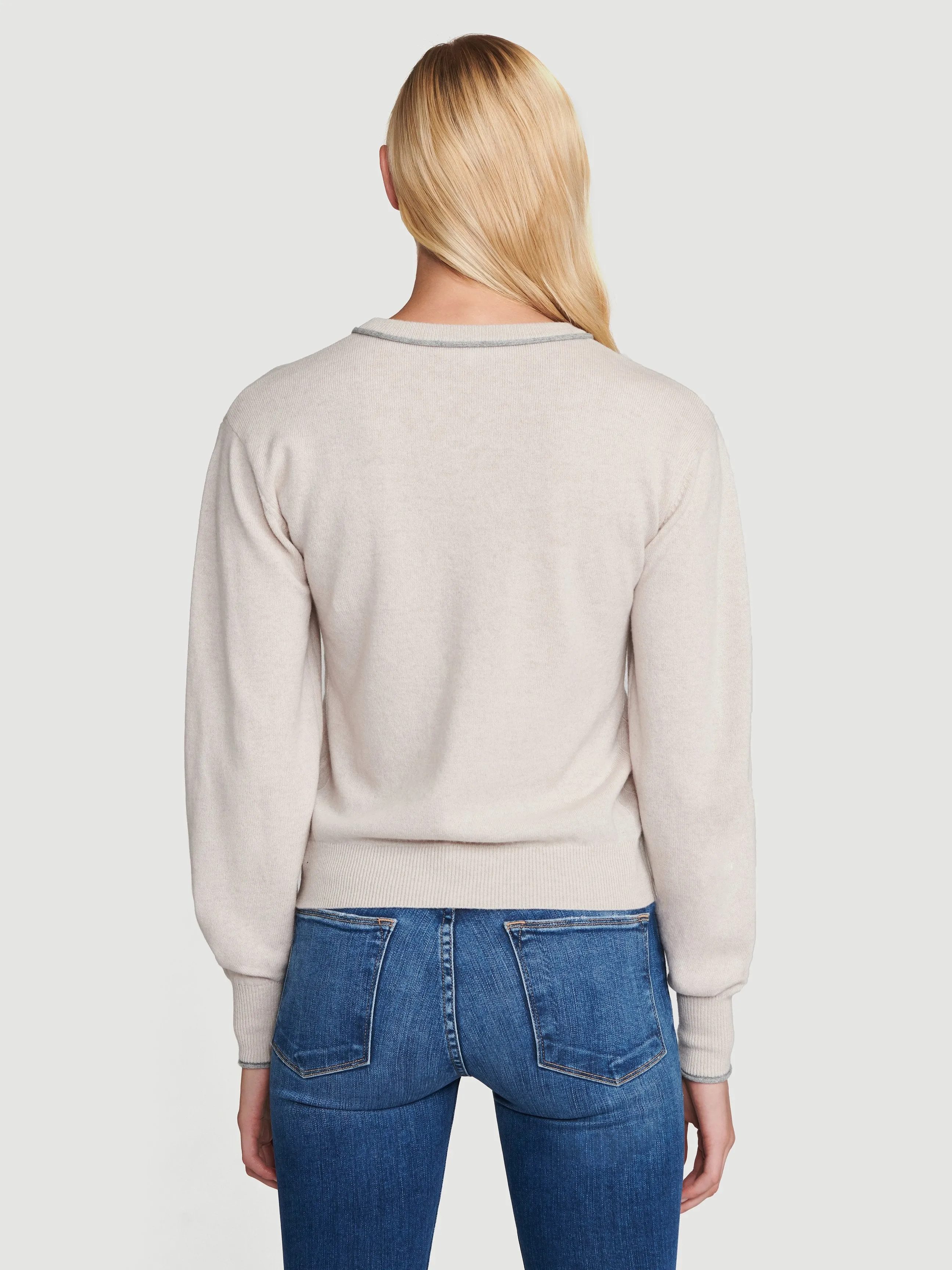 Jersey Roll Crew -- Oatmeal Heather