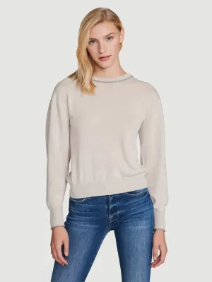 Jersey Roll Crew -- Oatmeal Heather