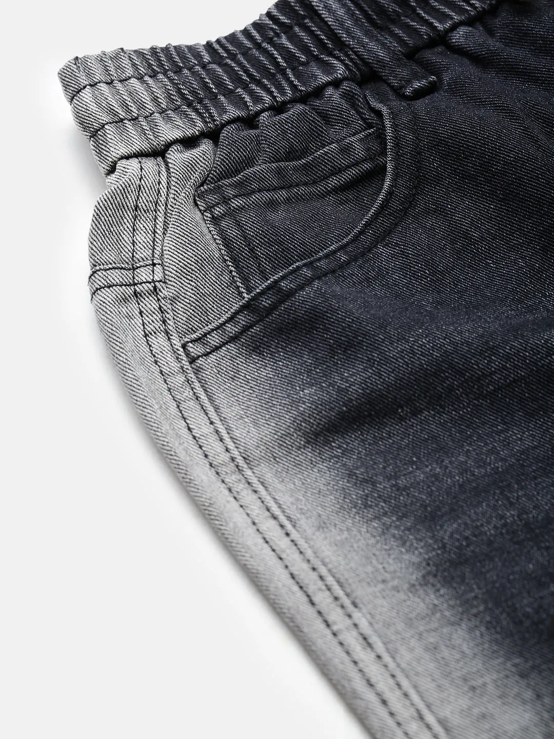 Men Faded Grey Relaxed Fit Jeans