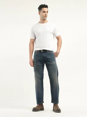 Men's 55596 Indigo Relaxed Fit Mid Rise Jeans
