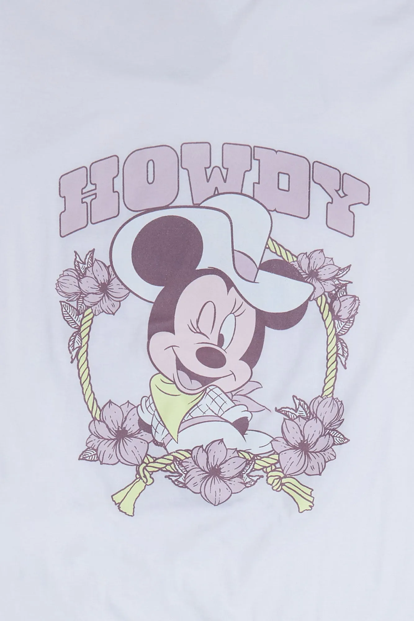 Minnie Mouse Howdy Graphic Boyfriend Tee