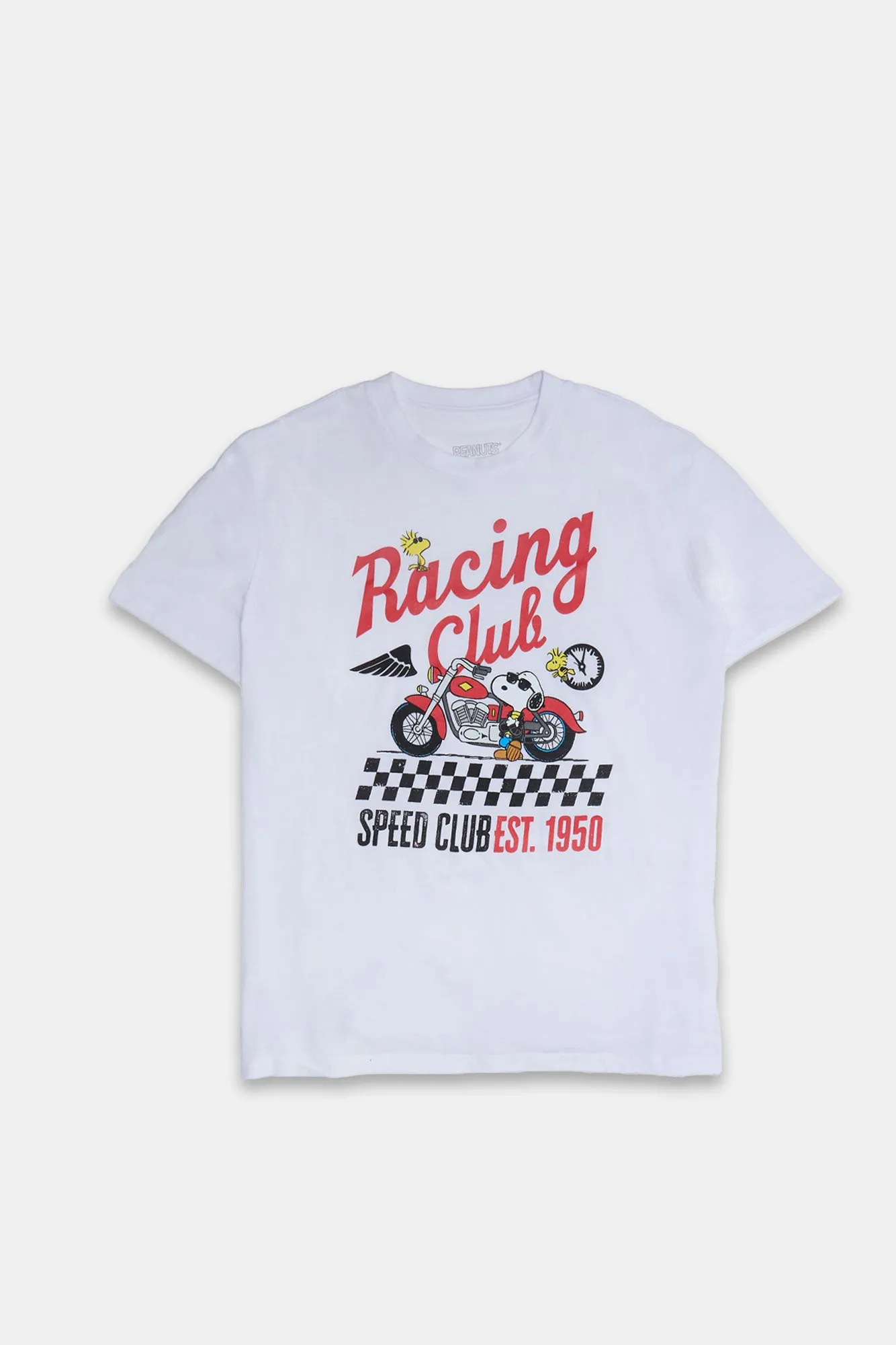 Peanuts Snoopy Racing Club Graphic Boyfriend Tee