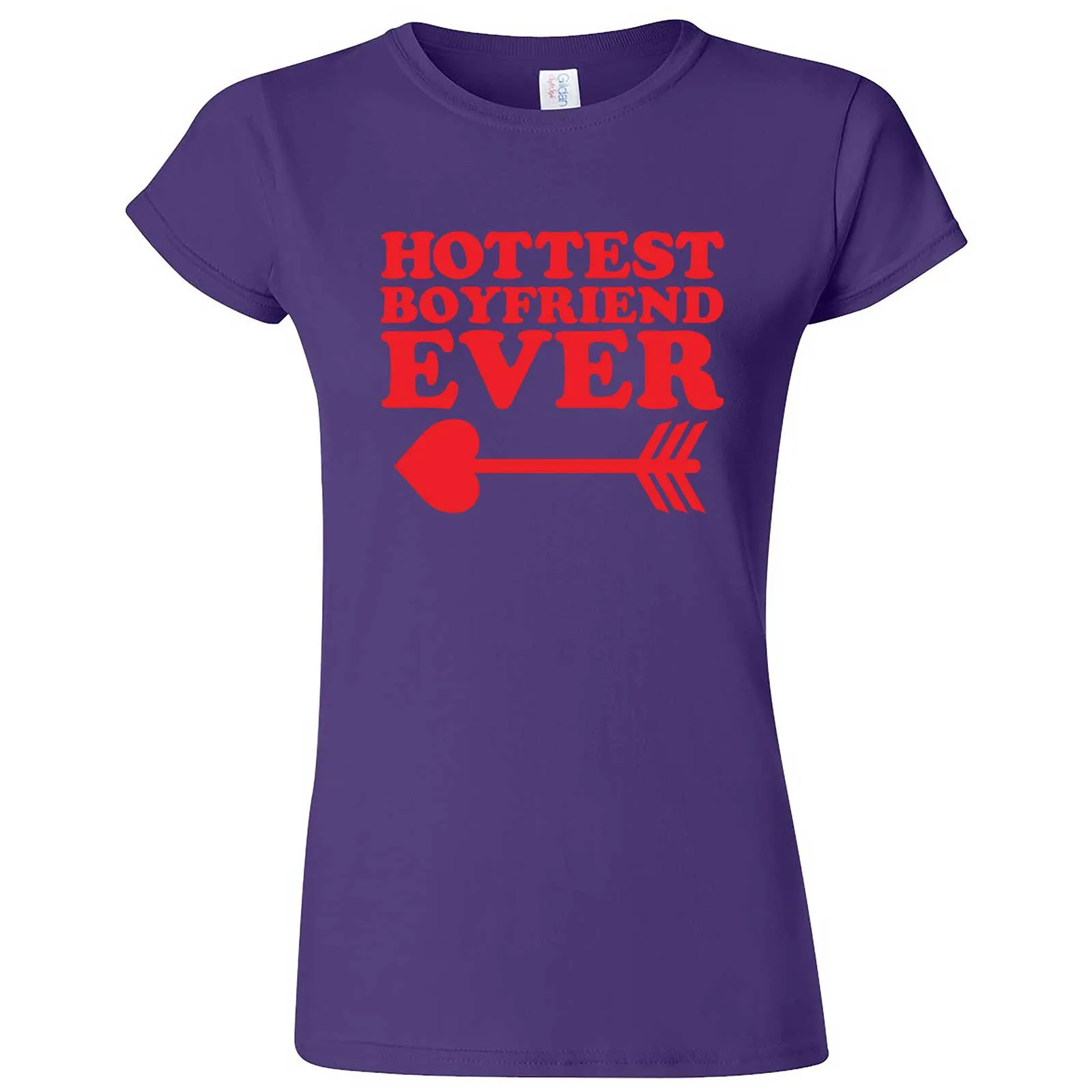 "Hottest Boyfriend Ever, Red" women's t-shirt