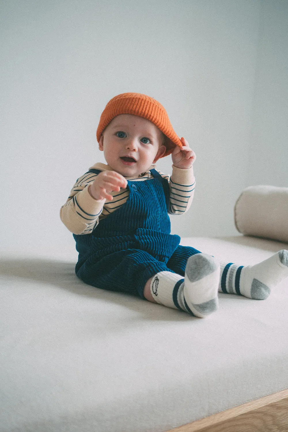 Striped baby sweater