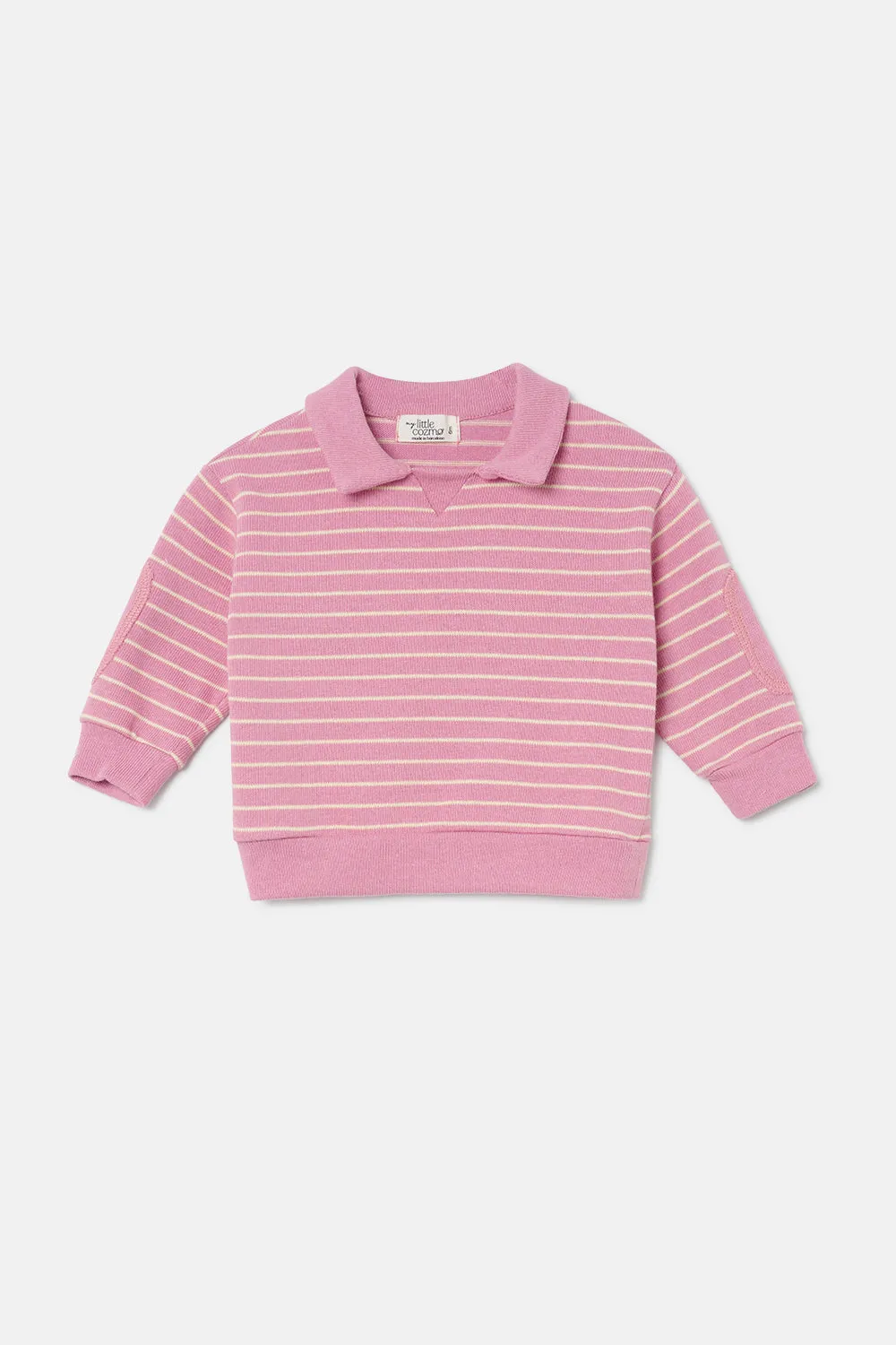Striped baby sweater