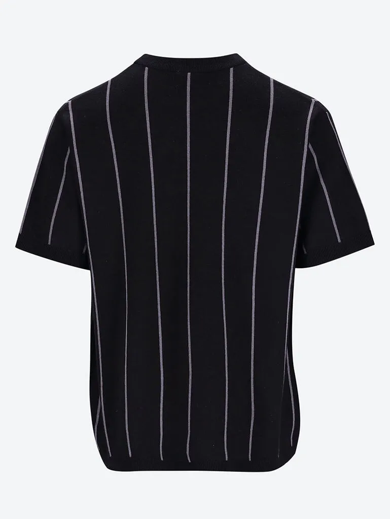Striped ss knit