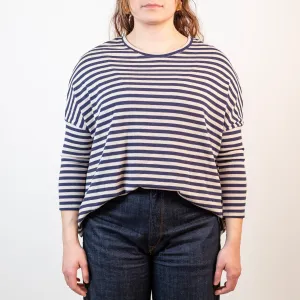 Striped Sweater (Navy)