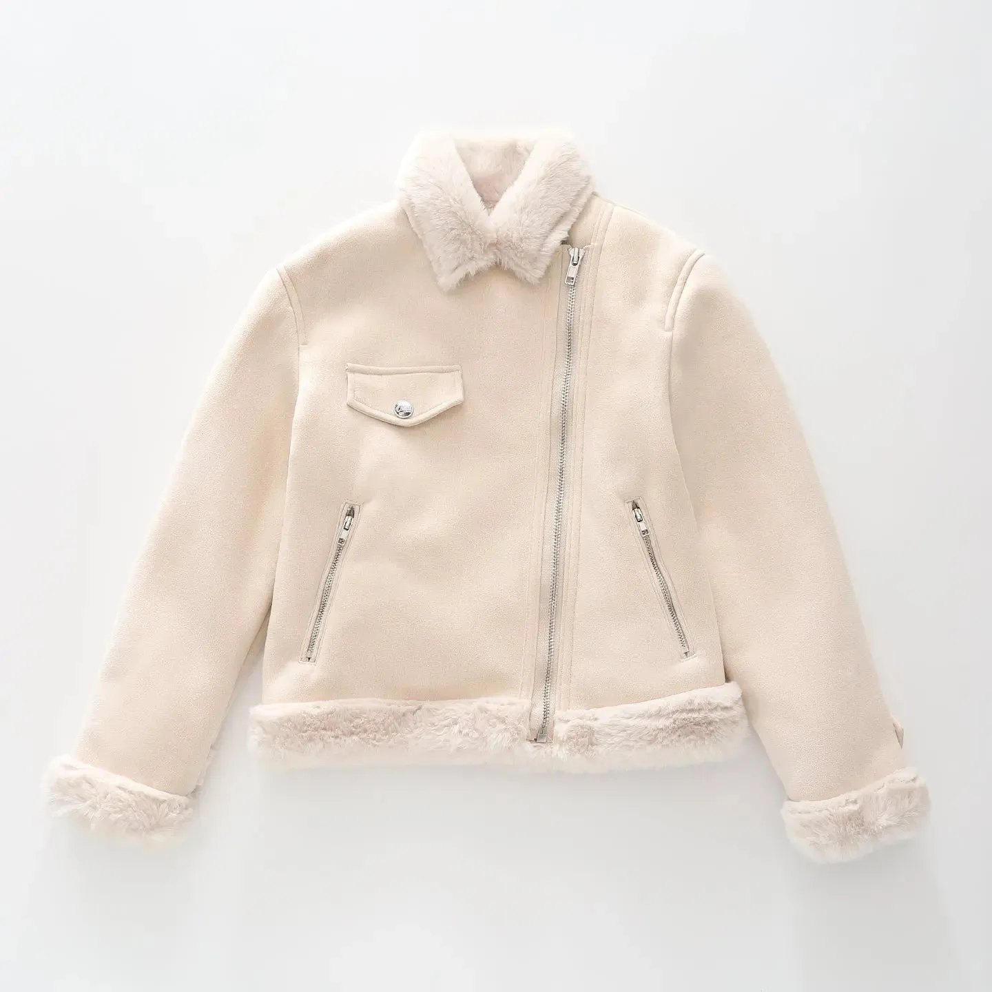 Suedette Biker Jacket