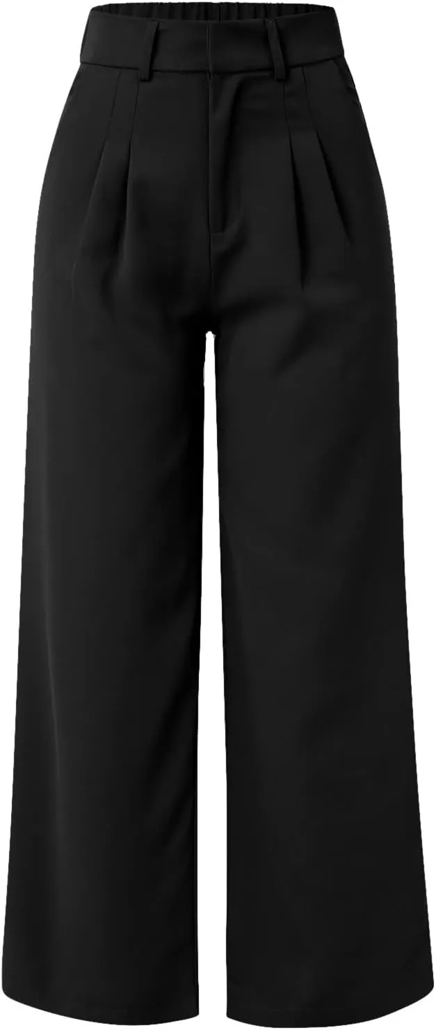 Women's Cotton Linen Summer Fashion Pants Elastic Waist Long Lounge Slim Fit Trouser Trendy