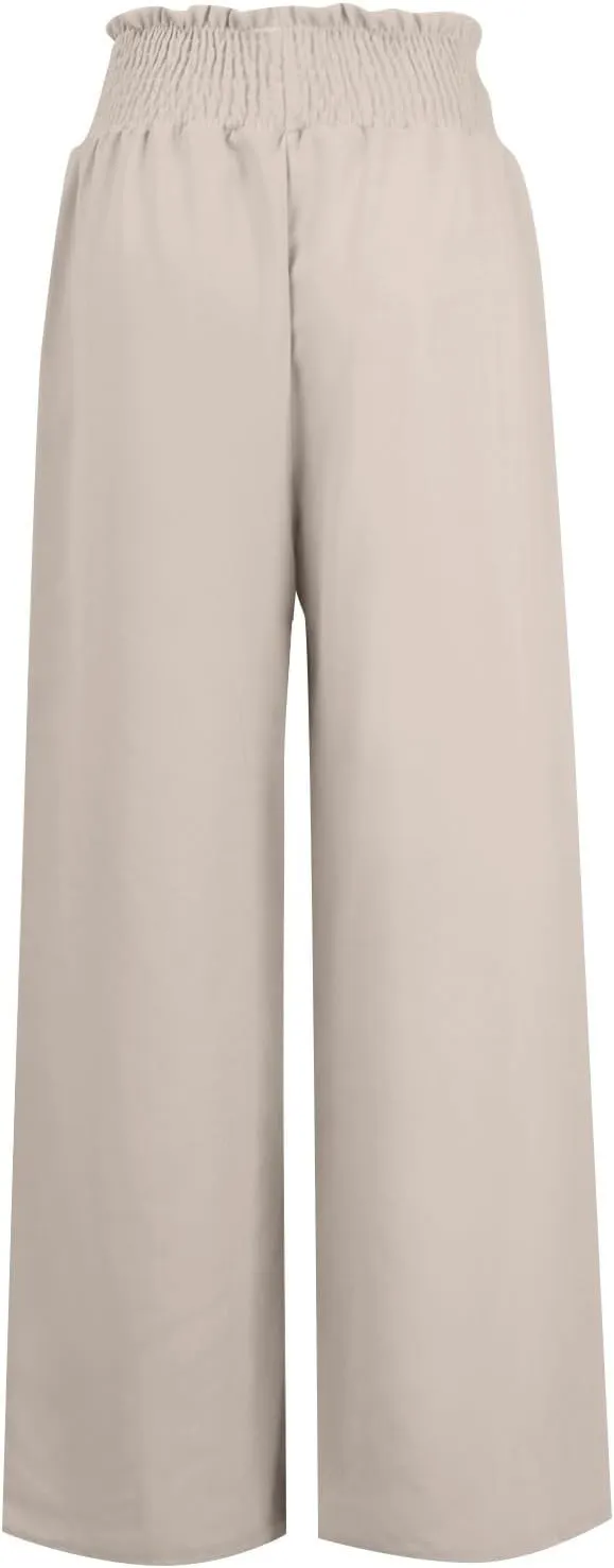 Women's Cotton Linen Summer Loose Pant Trousers Low Waist Straight Slim Fit Trousers Office