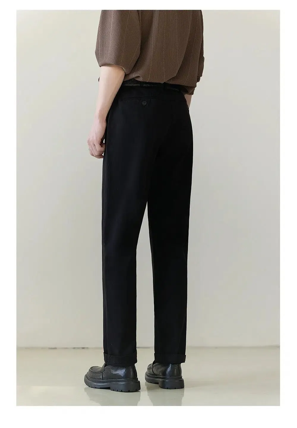 Zhou Basic Slim Fit Trousers